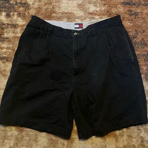 Tommy Hilfiger Black Flat Front Men's Shorts